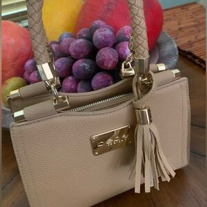 Small Bebe Crossbody. Straps are detachable.